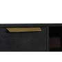 Mueble de TV DKD Home Decor Negro Metal Dorado Madera de mango (147 x 40 x 51 cm) de DKD Home Decor, Mesas y soportes para TV...