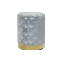 Repose-pied DKD Home Decor Bleu Polyester Métal Doré (35 x 35 x 43 cm) de DKD Home Decor, Poufs et repose-pieds - Réf : S3023...