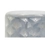 Repose-pied DKD Home Decor Bleu Polyester Métal Doré (35 x 35 x 43 cm) de DKD Home Decor, Poufs et repose-pieds - Réf : S3023...