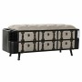 Banqueta DKD Home Decor 120 x 40 x 50 cm Negro Beige Metal Poliuretano de DKD Home Decor, Sillas - Ref: S3023242, Precio: 233...