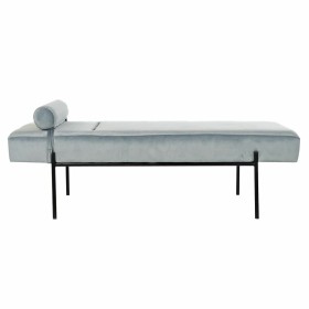 Divano Chaise Longue DKD Home Decor Nero Blu cielo Metallo 140 x 59 x 42 cm di DKD Home Decor, Sedie - Rif: S3023250, Prezzo:...