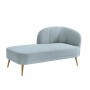 Sofá Chaise Longue DKD Home Decor Azul cielo 160 x 80 x 90 cm Azul Dorado Metal Plástico Pino de DKD Home Decor, Sillas - Ref...