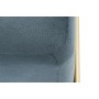 Banquette DKD Home Decor  Mousse Bleu Doré Métal Polyester Velours Bois MDF (80 x 80 x 42 cm) | Tienda24 - Global Online Shop Tienda24.eu