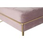 Banqueta DKD Home Decor Espuma Rosa Dorado Metal Poliéster Terciopelo Madera MDF (80 x 80 x 42 cm) de DKD Home Decor, Sillas ...