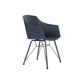 Chair DKD Home Decor Blue Black Navy Blue 56 x 53 x 81 cm 56 x 51 x 81,5 cm by DKD Home Decor, Dining Chairs - Ref: S3023320,...