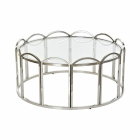 Table d'appoint DKD Home Decor Verre Argenté Métal (100 x 100 x 45 cm) de DKD Home Decor, Tables - Réf : S3023342, Prix : 271...