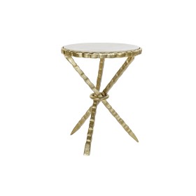 Side table DKD Home Decor White Golden Aluminium Marble 43 x 43 x 54 cm by DKD Home Decor, Tables - Ref: S3023373, Price: 118...