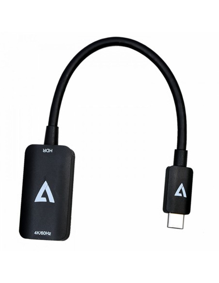 Adaptador USB C a HDMI V7 V7USBCHDMI4K60HZ Negro 4K Ultra HD | Tienda24 Tienda24.eu