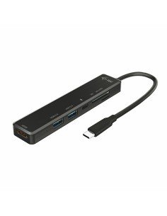 Hub USB 4 Ports NGS NGS-HUB-0054 Noir 5 Gbps | Tienda24 Tienda24.eu