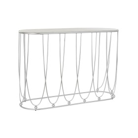 Konsole DKD Home Decor Silberfarben Metall Weiß Marmor 115 x 35 x 78 cm von DKD Home Decor, Tische - Ref: S3023485, Preis: 19...