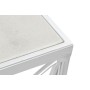 Consola DKD Home Decor Branco Prateado Metal Mármore 100 x 33 x 78 cm de DKD Home Decor, Jogos de móveis - Ref: S3023488, Pre...