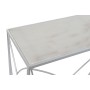 Consola DKD Home Decor Branco Prateado Metal Mármore 100 x 33 x 78 cm de DKD Home Decor, Jogos de móveis - Ref: S3023488, Pre...