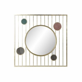 Miroir mural DKD Home Decor Verre Rose Doré Métal Cercles (100 x 3 x 100 cm) de DKD Home Decor, Miroirs muraux - Réf : S30235...