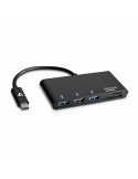 Hub USB V7 V7UC3U-HUB-BLK-1E | Tienda24 Tienda24.eu