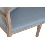 Sofá DKD Home Decor Azul Linho Madeira da borracha (122 x 69 x 72 cm) de DKD Home Decor, Sofás - Ref: S3023565, Preço: 429,77...