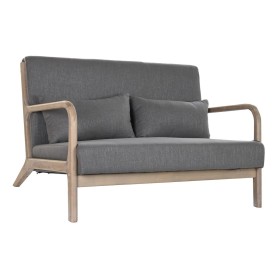 2-Seater Sofa DKD Home Decor Dark grey Rubber wood 122 x 85 x 74 cm by DKD Home Decor, Sofas & Couches - Ref: S3023569, Price...