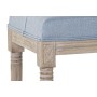 Banquette DKD Home Decor Bleu Polyester Lin Bois d'hévéa (122 x 41 x 48 cm) de DKD Home Decor, Chaises - Réf : S3023587, Prix...