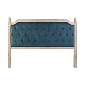 Headboard DKD Home Decor Turquoise Wood Rubber wood 160 x 6 x 120 cm by DKD Home Decor, Beds, structures and bases - Ref: S30...