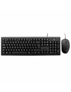 Teclado y Ratón Dell KM5221W Qwerty US Negro QWERTY | Tienda24 Tienda24.eu