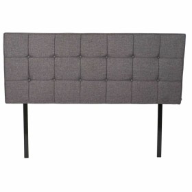 Headboard DKD Home Decor Grey Rubber wood 160 x 7 x 65 cm by DKD Home Decor, Beds, structures and bases - Ref: S3023646, Pric...