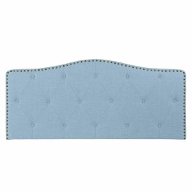 Cabeceira de Cama DKD Home Decor Azul Bege Celeste Madeira da borracha 146 x 6 x 68 cm de DKD Home Decor, Camas, estruturas e...