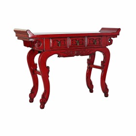 Console DKD Home Decor Red Metal Elm wood (135 x 37 x 89 cm) by DKD Home Decor, Tables - Ref: S3023652, Price: 568,12 €, Disc...