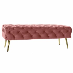 Bench DKD Home Decor Pink Golden (120 x 45 x 40 cm) by DKD Home Decor, Chairs - Ref: S3023737, Price: 186,84 €, Discount: %