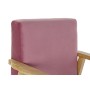 Armchair DKD Home Decor Pink Polyester MDF Wood (61 x 63 x 77 cm) | Tienda24 - Global Online Shop Tienda24.eu