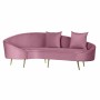 Sofá DKD Home Decor Rosa Dorado Metal Poliéster (210 x 120 x 84 cm) de DKD Home Decor, Sofás - Ref: S3023746, Precio: 658,16 ...