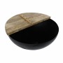 Side table DKD Home Decor Brown Black Metal Mango wood 95 x 95 x 40 cm 93,5 x 93,5 x 40 cm | Tienda24 - Global Online Shop Tienda24.eu