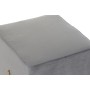 Footrest DKD Home Decor Scandi Grey Golden Metal Velvet 42 x 42 x 45 cm by DKD Home Decor, Footstools & Ottomans - Ref: S3023...