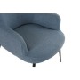 Armchair DKD Home Decor Blue Black Metal 70 x 60 x 84 cm by DKD Home Decor, Chairs - Ref: S3023871, Price: 195,62 €, Discount: %