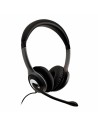 Auriculares com microfone V7 HU521 Preto Prateado | Tienda24 Tienda24.eu