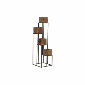 Plantador DKD Home Decor Natural Preto Metal Colonial Bambu (60 x 23.5 x 69 cm) | Tienda24 - Global Online Shop Tienda24.eu