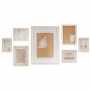 Wall photo frame DKD Home Decor 32,5 x 1,5 x 45 cm Crystal Natural Brown Modern MDF Wood by DKD Home Decor, Table and wall fr...