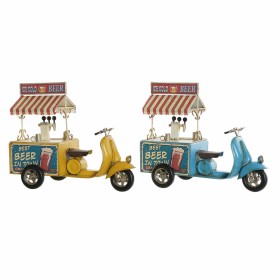 Figura Decorativa DKD Home Decor Amarelo Azul Vintage 31,5 x 15 x 26,5 cm (2 Unidades) de DKD Home Decor, Adornos - Ref: S302...