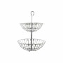 Fruteira DKD Home Decor Prateado Metal Plástico 28 x 28 x 40 cm de DKD Home Decor, Travessas e taças - Ref: S3025701, Preço: ...