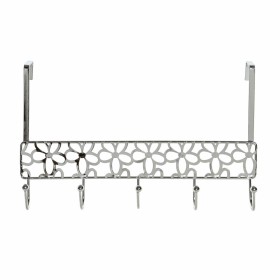 Jackenaufhänger für Türen DKD Home Decor Silberfarben Metall Kunststoff Blomster 32 x 10 x 19 cm von DKD Home Decor, Garderob...