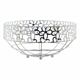 Fruteira DKD Home Decor Prateado Metal Plástico 28 x 28 x 13,5 cm de DKD Home Decor, Travessas e taças - Ref: S3025716, Preço...