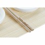 Set per Sushi DKD Home Decor Bambù Plastica Gres Bianco Naturale Orientale 28,8 x 19,8 x 3 cm (7 Pezzi) (28,8 x 19,8 x 3 cm) ...