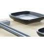 Set de Sushi DKD Home Decor Negro Natural Metal Bambú Gres Oriental 30 x 40 cm 27,8 x 17,8 x 3 cm (7 Piezas) (27,8 x 17,8 x 3...