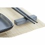 Set de Sushi DKD Home Decor Negro Natural Metal Bambú Gres Oriental 30 x 40 cm 27,8 x 17,8 x 3 cm (7 Piezas) (27,8 x 17,8 x 3...