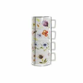 Juego de Tazas de Café DKD Home Decor Multicolor Metal Dolomita 260 ml (4 Piezas) de DKD Home Decor, Tazas - Ref: S3025824, P...