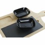 Satz für Appetithäppchen DKD Home Decor Schwarz natürlich Bambus Kunststoff Steingut Tafel Cottage 33 x 19,7 x 3,5 cm (4 pcs) | Tienda24 - Global Online Shop Tienda24.eu