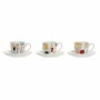 Juego de Tazas de Café DKD Home Decor Abstracto 80 ml Blanco Multicolor de DKD Home Decor, Tazas - Ref: S3025963, Precio: 19,...