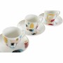 Ensemble de tasses à café DKD Home Decor Abstrait 80 ml Blanc Multicouleur de DKD Home Decor, Tasses - Réf : S3025963, Prix :...