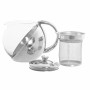 Teapot DKD Home Decor Silver Stainless steel Crystal Plastic 500 ml 14 x 11 x 12 cm by DKD Home Decor, Hot Tea Machines - Ref...