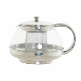 Teapot DKD Home Decor Silver Stainless steel Crystal Plastic 18 x 14 x 12 cm by DKD Home Decor, Hot Tea Machines - Ref: S3026...