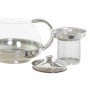 Teapot DKD Home Decor Silver Stainless steel Crystal Plastic 18 x 14 x 12 cm by DKD Home Decor, Hot Tea Machines - Ref: S3026...