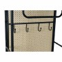 Appendiabiti DKD Home Decor Specchio Nero Legno Metallo Rattan (48 x 20.5 x 150 cm) di DKD Home Decor, Appendiabiti - Rif: S3...